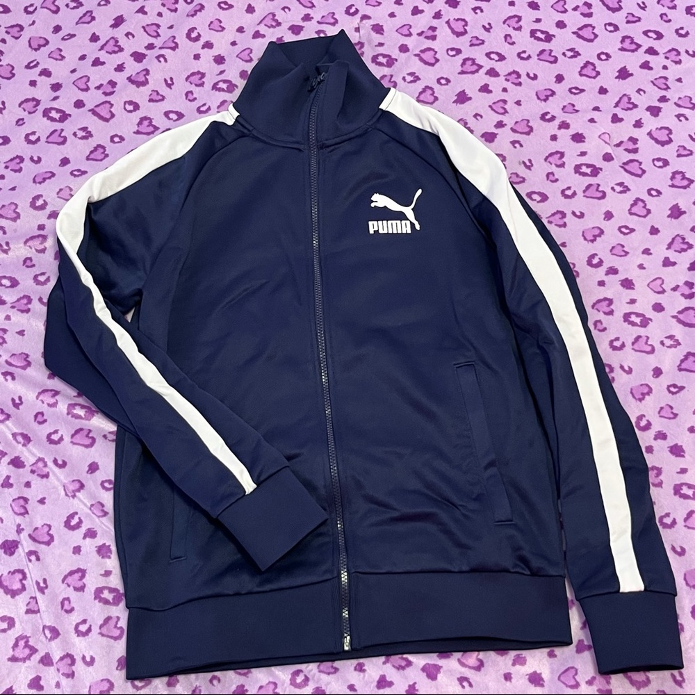 Women’s Navy Puma Zip Up
